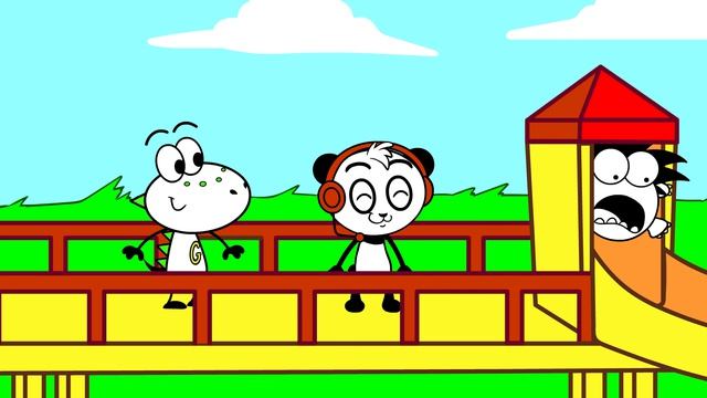 Power Wheel Car Wash Fun Activity with Combo Panda ! EK Doodles Cute Funny Animation