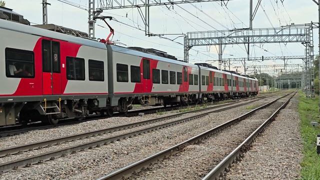 Ласточка змейкой в Царицыно | ЭС2ГП-006+002 поезд №728 Курск–Москва