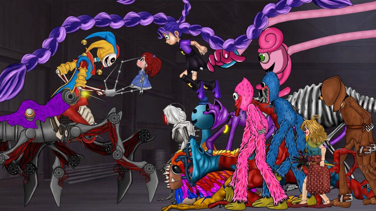 Прототип 1006 и Лили Ловербрейдс vs Персонажей Poppy Playtime 5!