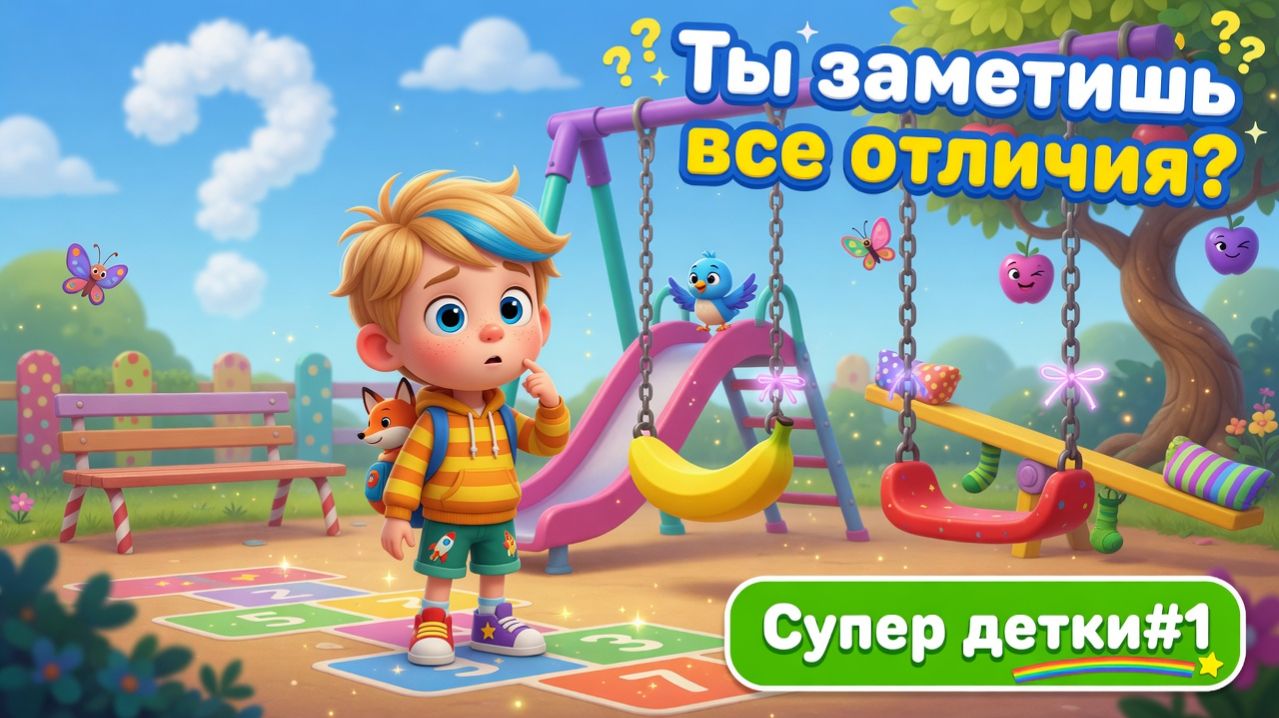 Детский мультфильм: маленькая загадка 🌿 | Ты бы заметил это? | Супер детки #1