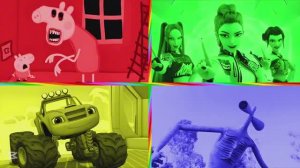 МУЛЬТИКИ и ТАНЦЫ: Свинка ПЕППА против СИРЕНОГОЛОВОГО  КПОП ОХОТНИКИ и ТАЧКИ под музыку COFFIN DANCE