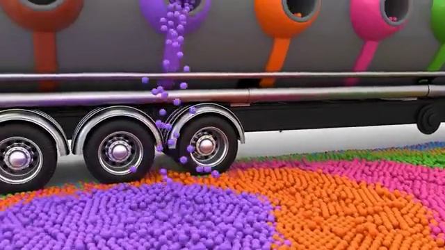 Мультики машинки для детей. Большой грузовик. Развивающие мультфильмы.