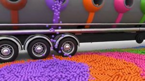 Мультики машинки для детей. Большой грузовик. Развивающие мультфильмы.