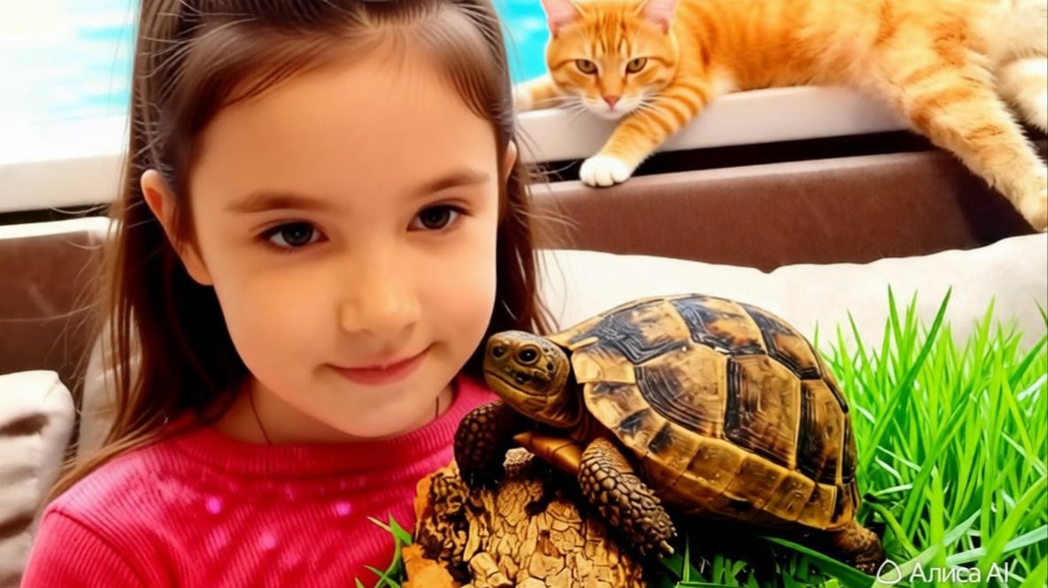 Наша черепашка-динозавр Лапочка стала Бусей