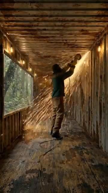 I Turned A Rusty Shipping Container Into A Dream Forest Tiny House Shorts Tinyhouse [get.gt]