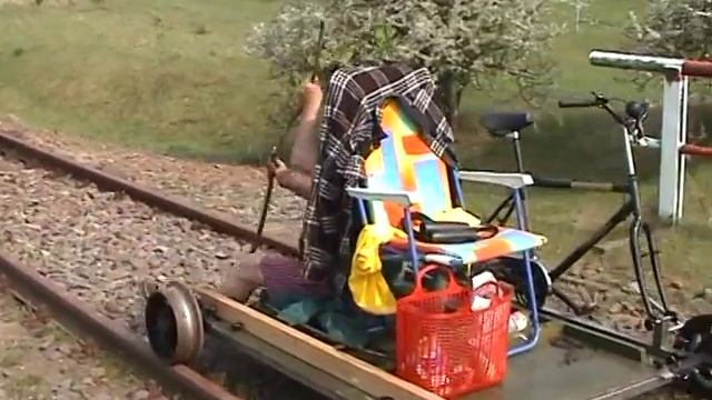 Mit der Draisine (selbstbau) in der Uckermark - Peter A. Waardenburg