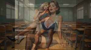 Красотки в школе. А у вас были такие...парты? №2