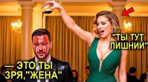Миллионерша Унизила МУЖА Перед Всеми, ОБЛИВ Вином… Не Зная, Что Он Подписал Их Крупнейший Контракт