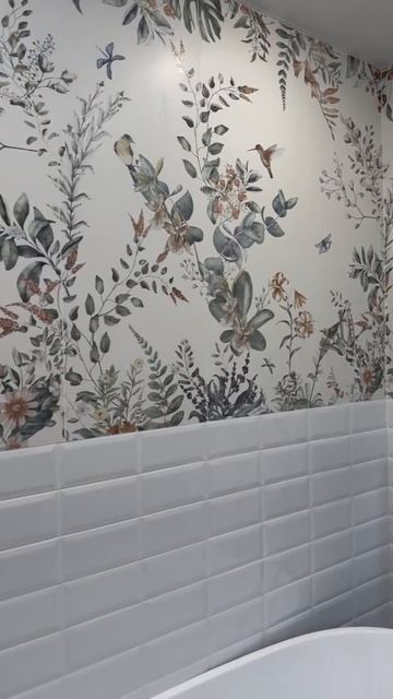 Плитка с рисунком для ванной комнаты