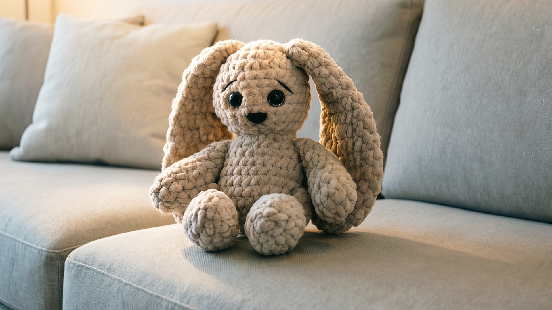 ЗАЙЧИК ИЗ ПРЯЖИ ВЯЗАНИЕ КРЮЧКОМ