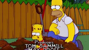 Барт копает яму