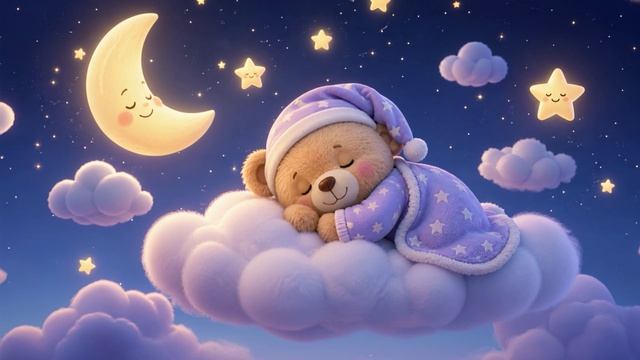 Колыбельная для малышей — мишка спит на облачке | музыка для сна для детей