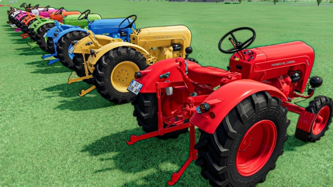 Разноцветные Мини-тракторы И Тяжелая Техника/Мультфильм Машинки для Детей Погрузочные Работы