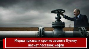 Мерца призвали срочно звонить Путину насчет поставок нефти