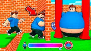 РОБЛОКС ОББИ НО ТЫ ТОЛСТЫЙ и ХУДОЙ ЧТО БЫ ПРОЙТИ ЧЕЛЛЕНДЖ! Roblox Easy Fat Obby