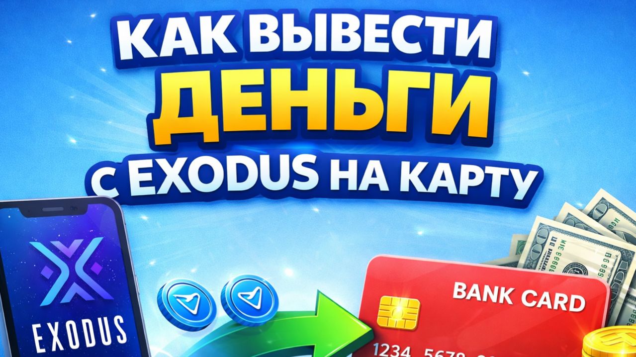 как вывести деньги с Exodus эксодус на карту