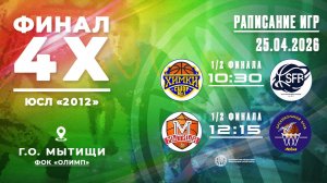 Финал 4-х Первенство Московской области среди юношей до 15 лет (2012 г.р. и моложе)