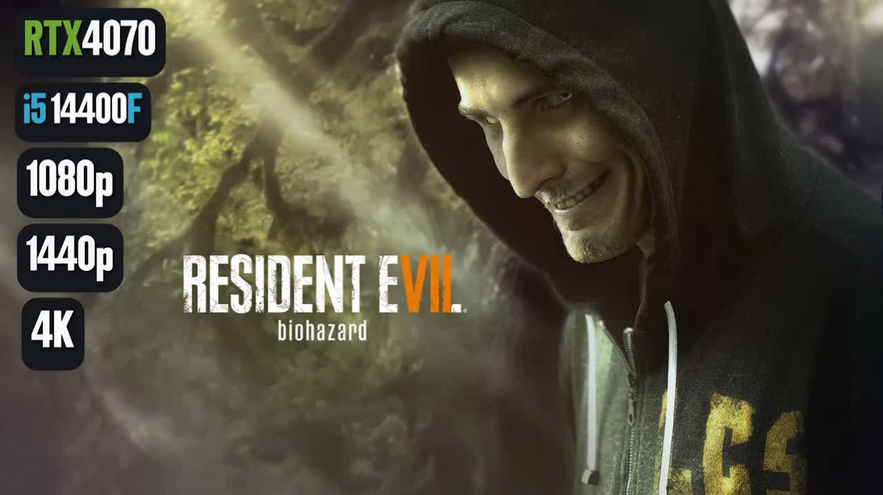 Resident Evil 7 | RTX 4070 | i5 14400F | 1080p, 1440p, 4K