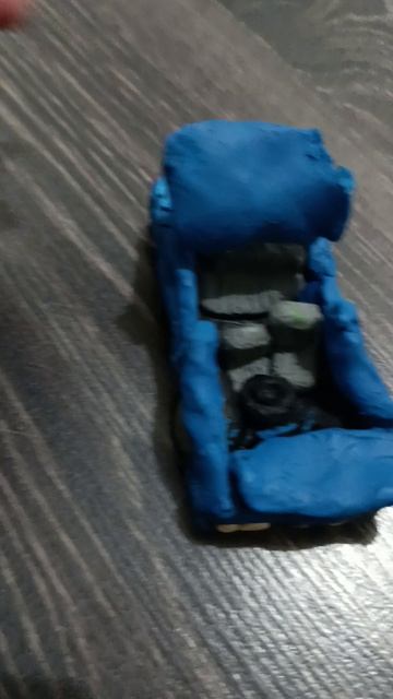 обзор модель машины из пластилина ВАЗ-2106, первое мое видео!