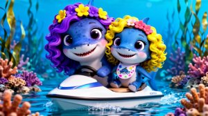 🌈ВЕСЁЛАЯ МУЛЬТИК‑ПЕСЕНКА: Я АКУЛА ТУ-ТУ-ТУ!👶🎶 Детские развивающие песенки