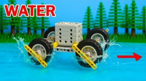 Самый быстрый заезд на автомобиле LEGO по воде