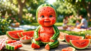 Милые фруктовые малыши едят настоящие фрукты. Невероятно приятное ASMR-видео