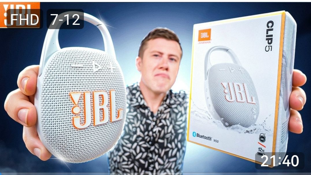 Удивила! Маленькая, но очень мощная колонка JBL CLIP 5