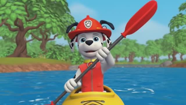 Щенячий патруль, Скай, Маршал, Эверест, Гончик, Крепыш и Роки катаются на Каноэ. Для детей!