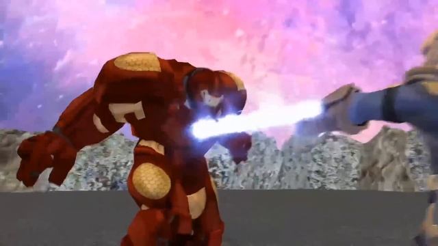 Танос против Мстителей, Часть 2 , ( Танос против Железного человека, Капитана Марвел, Халка, Тора, Е