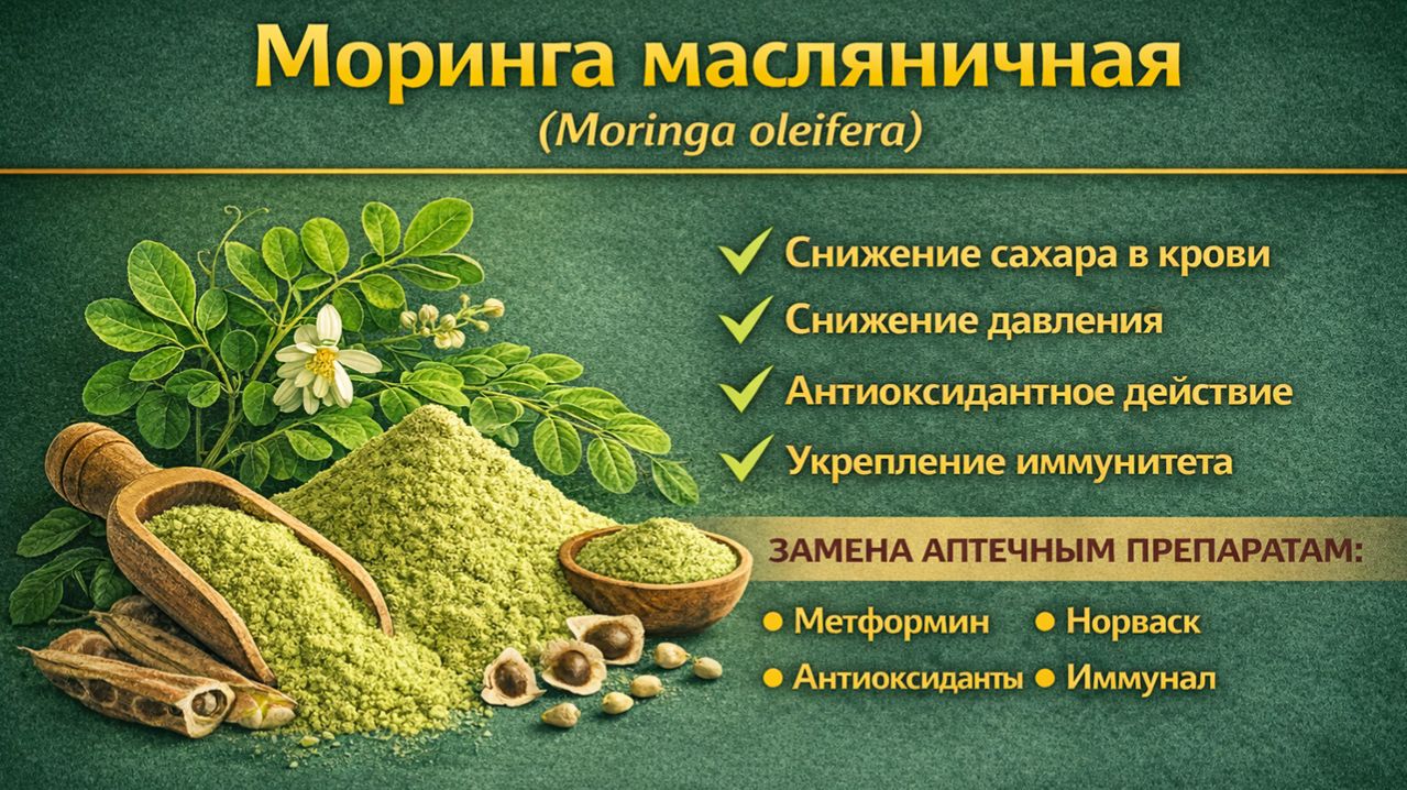 Моринга масляничная (Moringa Oleifera) - порошок