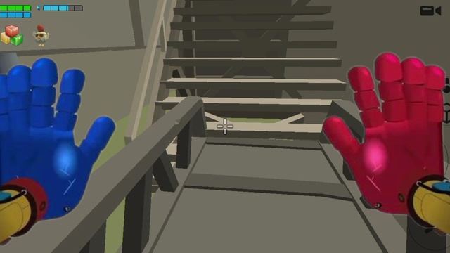 я воссоздал сцену из попи плейтам 1 смерть хаги но только в чикен Ган