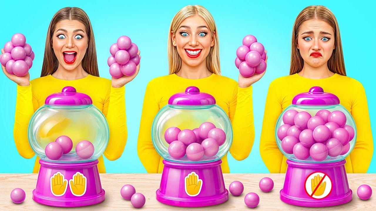 Едим Без рук Vs Одной рукой Vs Двумя руками Челлендж от Bubba DO Challenge