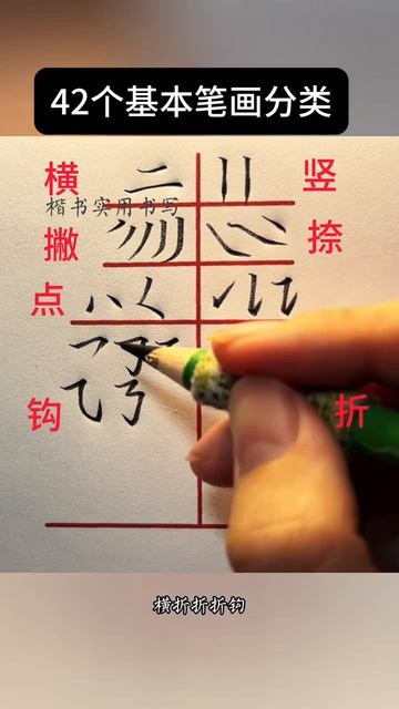 42 КИТАЙСКИЕ ЧЕРТЫ, главные черты китайских иероглифов! Пишет китаец 🇨🇳