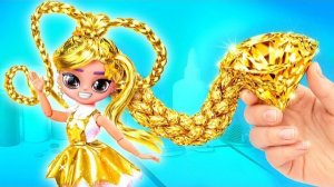 Картонные, пушистые и золотые образы для Кейпоп охотниц на демонов и Lily Lovebraids!