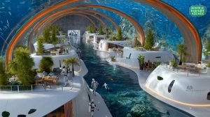 Тихий подводный "Умный город" 2200 | 1 час научно-фантастической атмосферы (Расслабьтесь, Сосредоточ