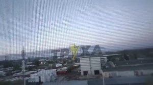 Удар по АЗС в Днепропетровске,жесть ударная волна