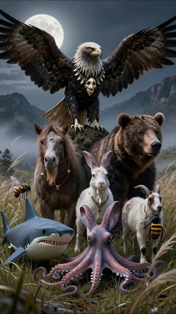 Дикая природа: волшебство и силы животных #животные #приключения #фантазия #природа