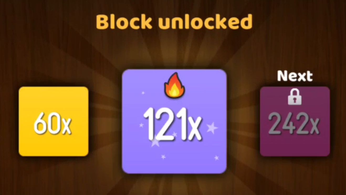 NumBlocks (30x → 60x → 121x)