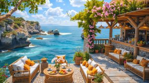 Дневной джаз у моря 🌊 Уютная терраса на берегу для отдыха и релакса