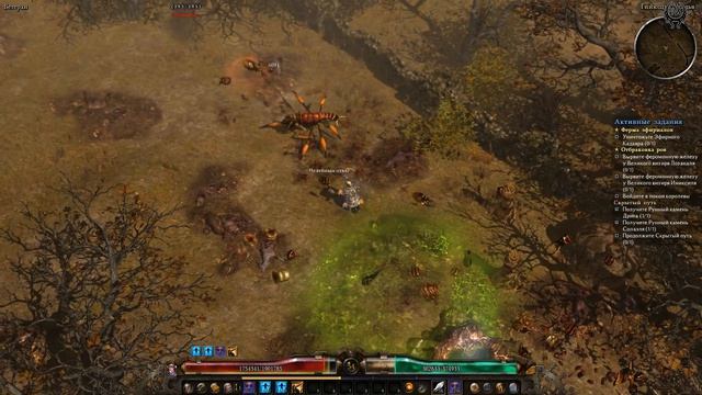 Grim Dawn Прохождение Ветеран + моды №64 Заражённые поля Отбраковка роя