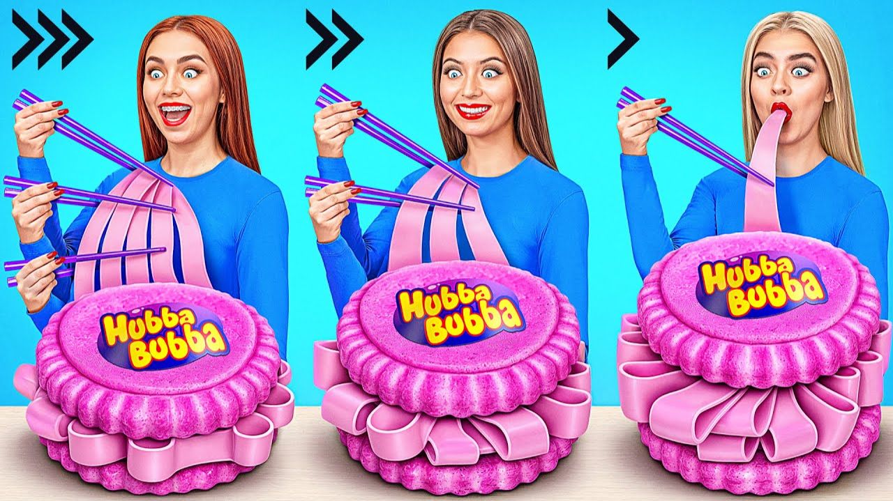 Быстрая Средняя или Медленная Скорость Еды Челлендж # Съедобная Битва от Bubba DO Challenge