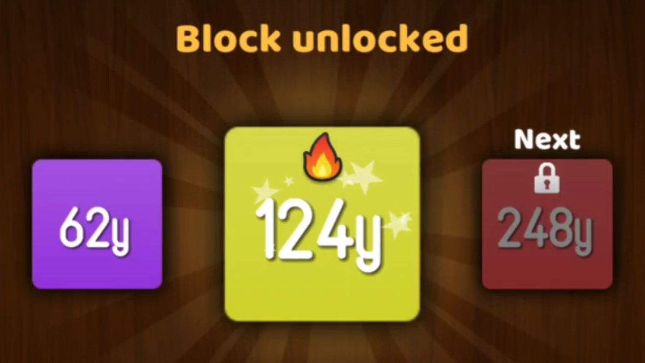 NumBlocks (31y → 62y → 124y)