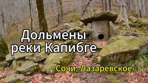 Дольмены реки Капибге в Сочи, Лазаревское.
