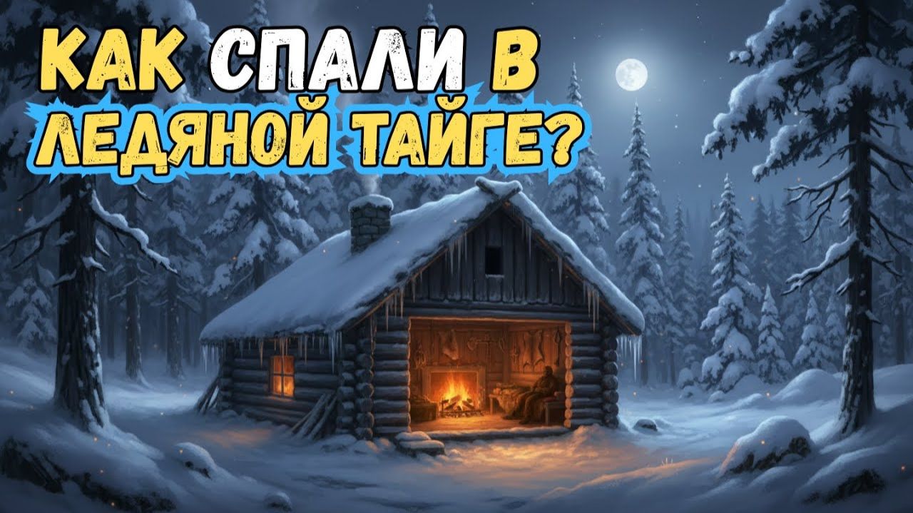 Зимовка охотников и староверов в таёжной избушке🌛Лекция для сна