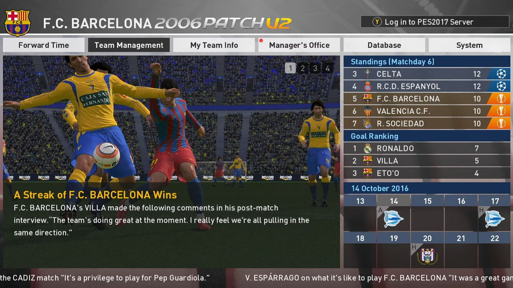 Barcelona 2006  [PES 2017 - PC] 2006 Patch v2  -  #2