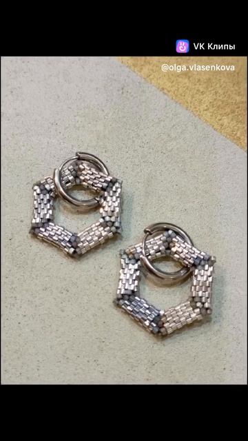 Серьги из бисера MIYUK