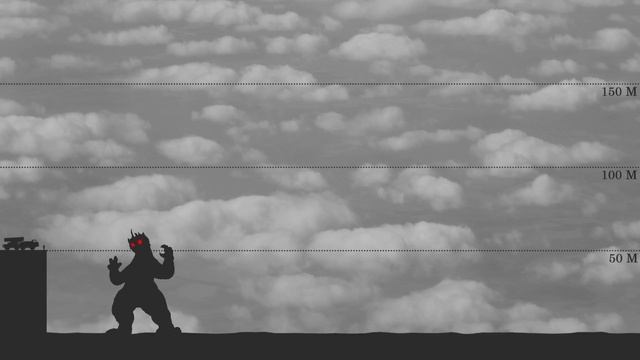 Титаны Вселенной монстров  Сравнение размеров (от ГОДЗИЛЛЫ)