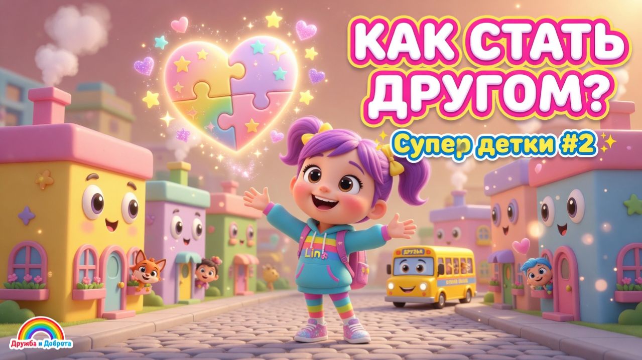 Как стать другом 🌿 | Детский мультфильм | Супер детки #2