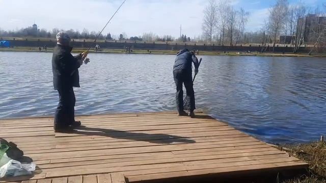 поимка форели