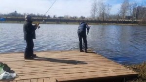 поимка форели